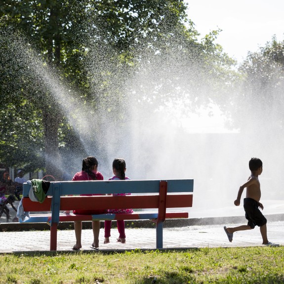 Sprayground in park