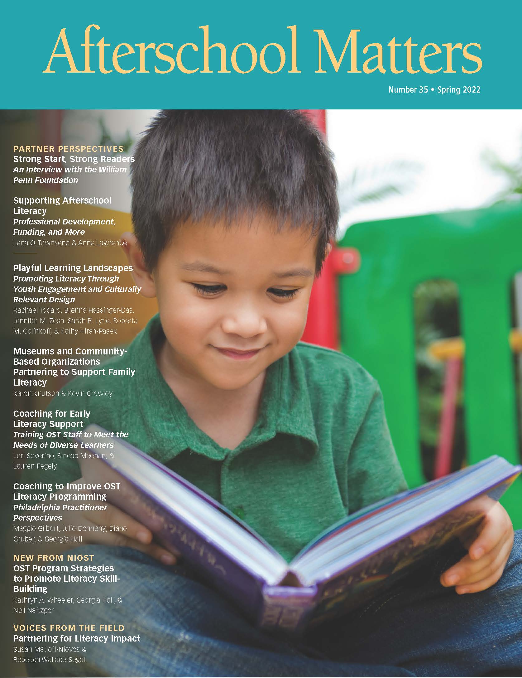 cover of the magazine shows a boy reading a book