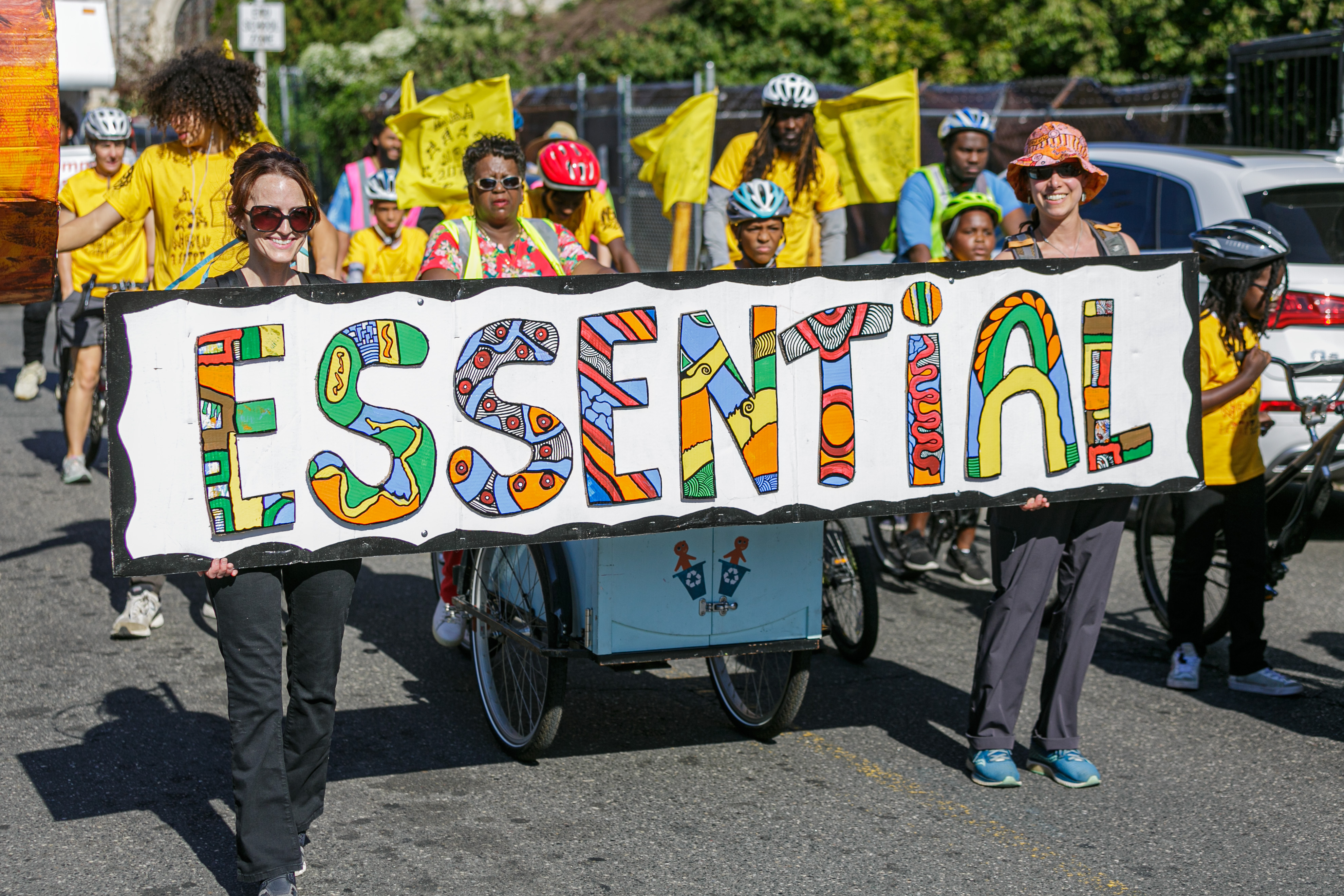 People in a parade