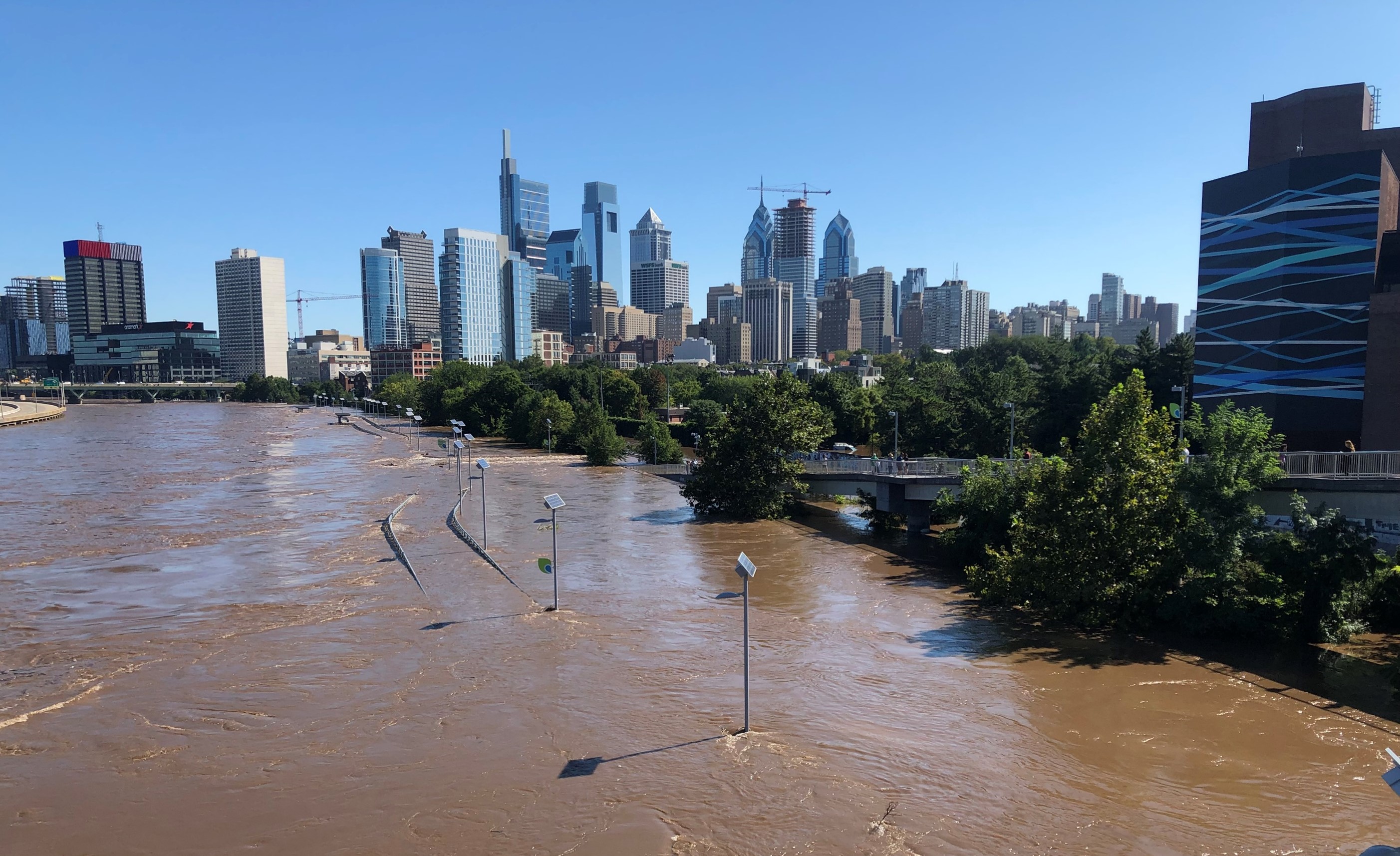 Flooded river