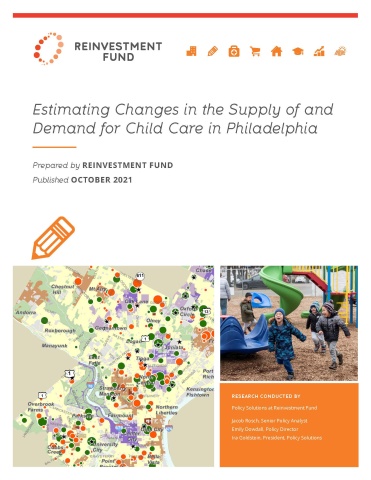 Estimating Changes in the Supply of and Demand for Child Care in Philadelphia (2020) Cover of the report