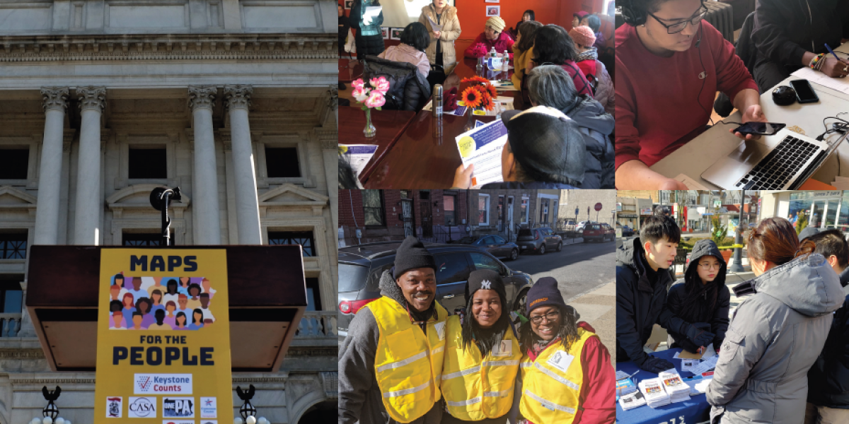 Collage of grassroots democracy groups