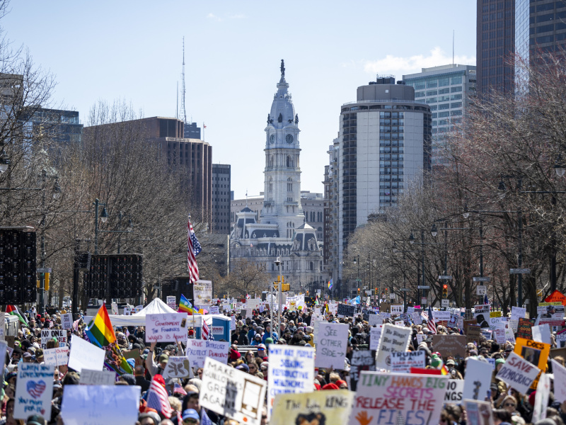 No King protest in Philadelphia