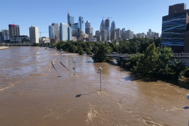 Flooded river